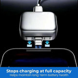 Type C Smart Auto Stop Charging Adapter, Auto Disconnect Charger – Portable USB Charger Automatically Stops When Fully Charged, Overcharge Protection