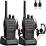 New Portable Black Walkie Talkie Pair With Batteries – Battery Operated